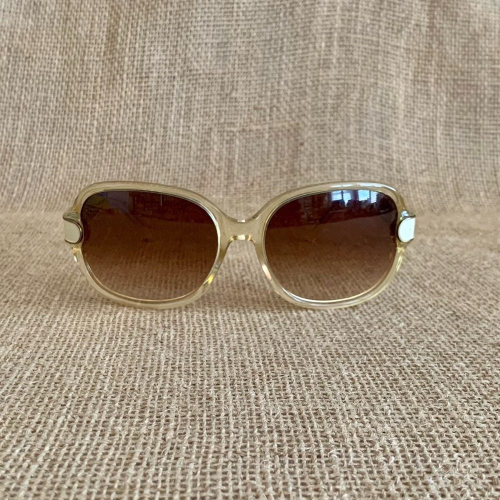 CHLOE Magnolia Gradient Sunglasses Soft Square Frames Brown Gradient Lenses